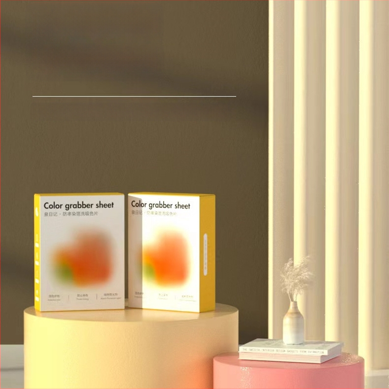 Lístky na zachytávanie farieb pri praní oblečenia – zabraňujú presuvu farieb, papier na pranie