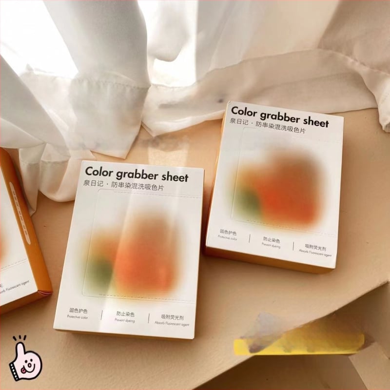 Lístky na zachytávanie farieb pri praní oblečenia – zabraňujú presuvu farieb, papier na pranie