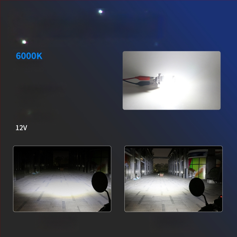 Predné LED svetlá na motocykel — model motor225, 12V, LED zdroj svetla, životnosť 50 000 hodín