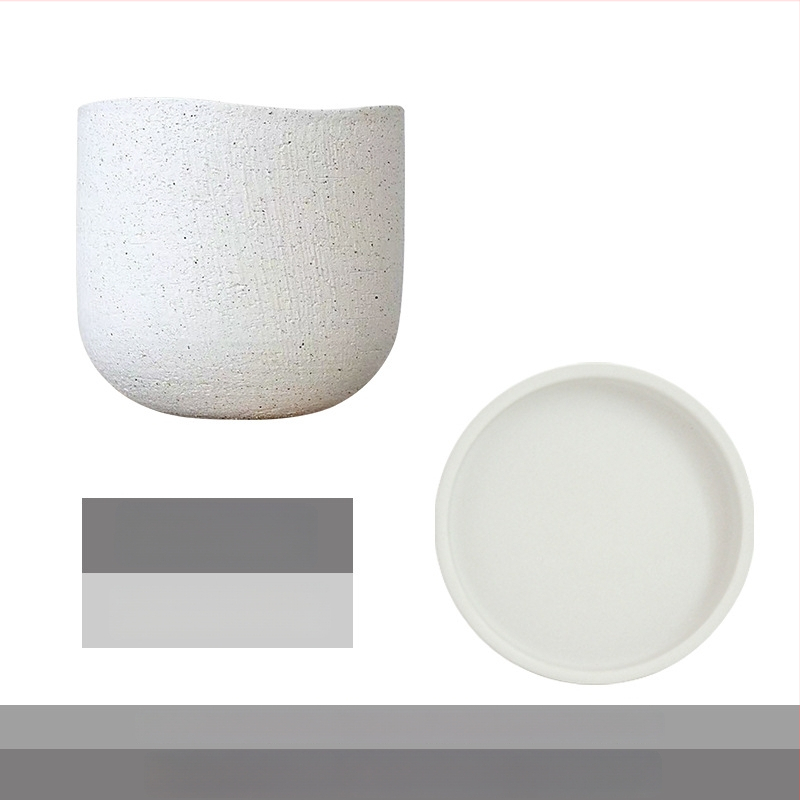 Kvetináč, keramický, nordický štýl, dýchajúci, odolný voči korózii, na stolné použitie