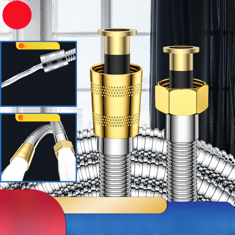 Sprchový hadica - Vysoký tok, z nehrdzavejúcej ocele, ručná montáž (Nominálny tlak 1.6 MPa)