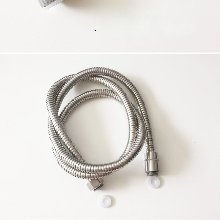 Sprchový hadíc z nehrdzavejúcej ocele, otočné spojenie, značka Himans (Nominálny tlak 1.6; Prevádzková teplota 0–90°C)