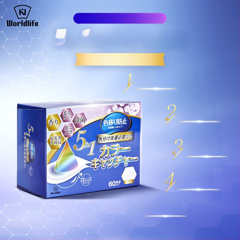 World Life Prací Listy na Zabránenie Presakovaniu Farieb v Práčke