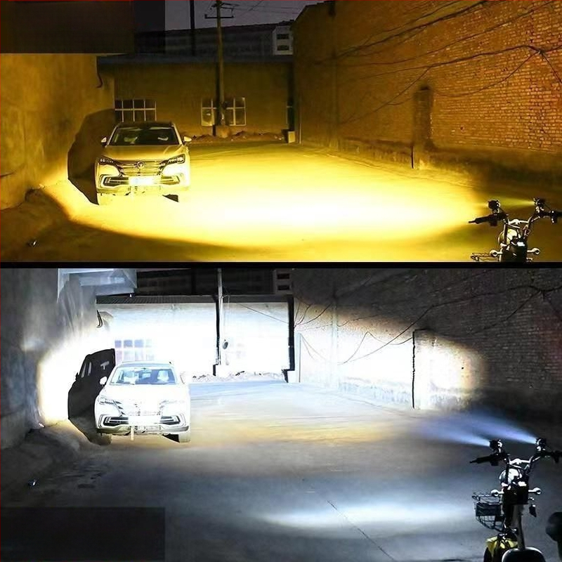 Elektriliste sõidukite esilatern, äärmiselt ere LED valgus, läätsedest esilatern, mootorratastele ja kolmerattalistele, vilkuv spottvalgus (Mudel: Universal Model; Valgusallikas: W; Paigaldus: Ei; Artiklinumber: TTT1005506531)