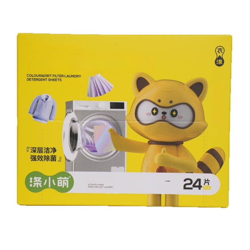 Prací list proti vyblednutiu — odstraňuje škvrny, hlboké čistenie, ochrana farieb | Značka: Dixiaomeng
