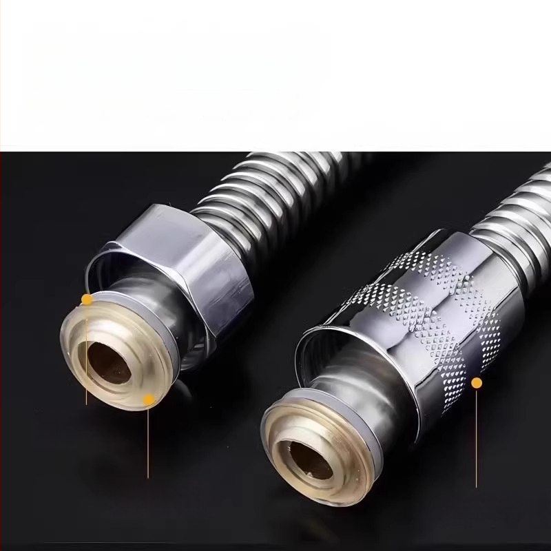 Sprchová hadica – proti prasknutiu, z nehrdzavejúcej ocele, vytiahnuteľná, univerzálne fitingy