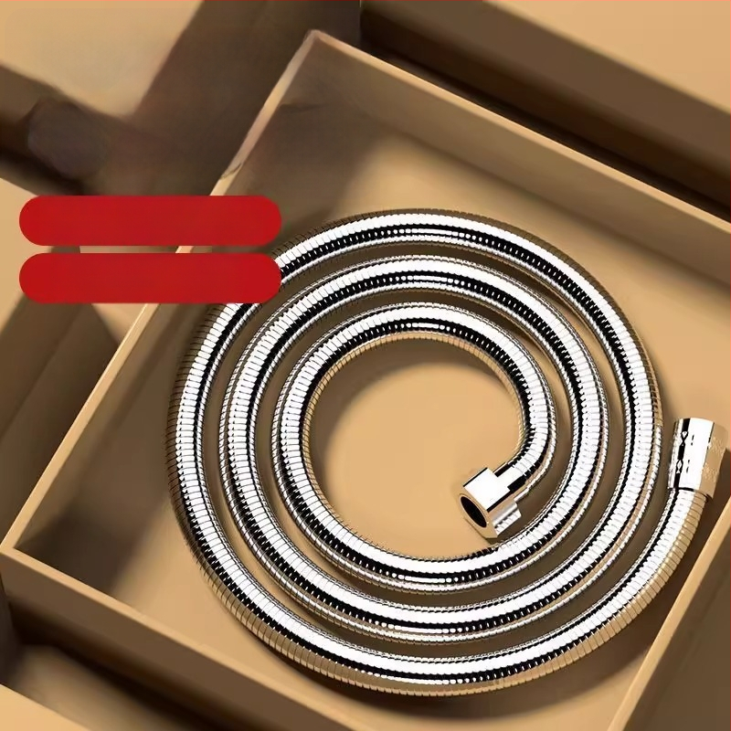 Sprchová hadica – proti prasknutiu, z nehrdzavejúcej ocele, vytiahnuteľná, univerzálne fitingy