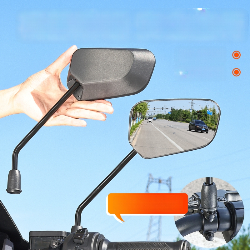 Zrkadlo spätného pohľadu pre elektrický motocykel - HD širokouhlé konveksné, plast + sklo, Mojielong, Kód produktu 2505310004