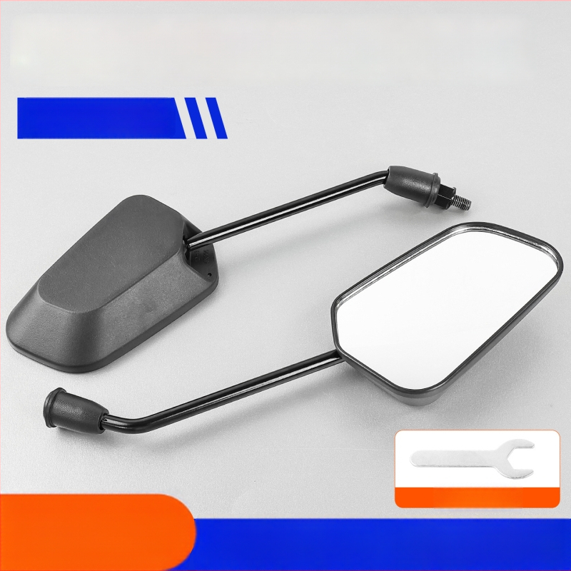 Konvexné spätné zrkadlo pre skúter s antireflexnou vrstvou; materiál plast + sklo; závit 8 mm; kompatibilné Xiaoniu/Yadea No.9