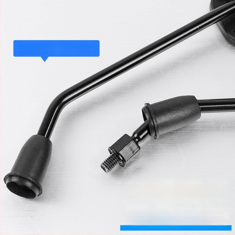 Konvexné spätné zrkadlo pre skúter s antireflexnou vrstvou; materiál plast + sklo; závit 8 mm; kompatibilné Xiaoniu/Yadea No.9