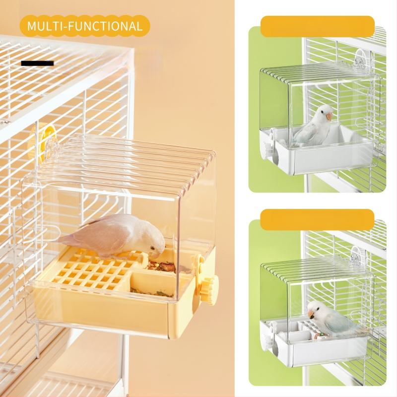 Папагалска купа за къпане – пластмасова, антиразплискваща, марка Yao Chong Ji, за птици