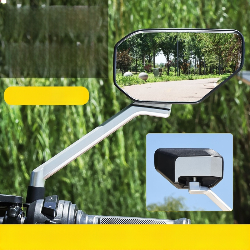 Zadné zrkadlo pre elektrické motocykle, ABS plast + sklo, Mogelon