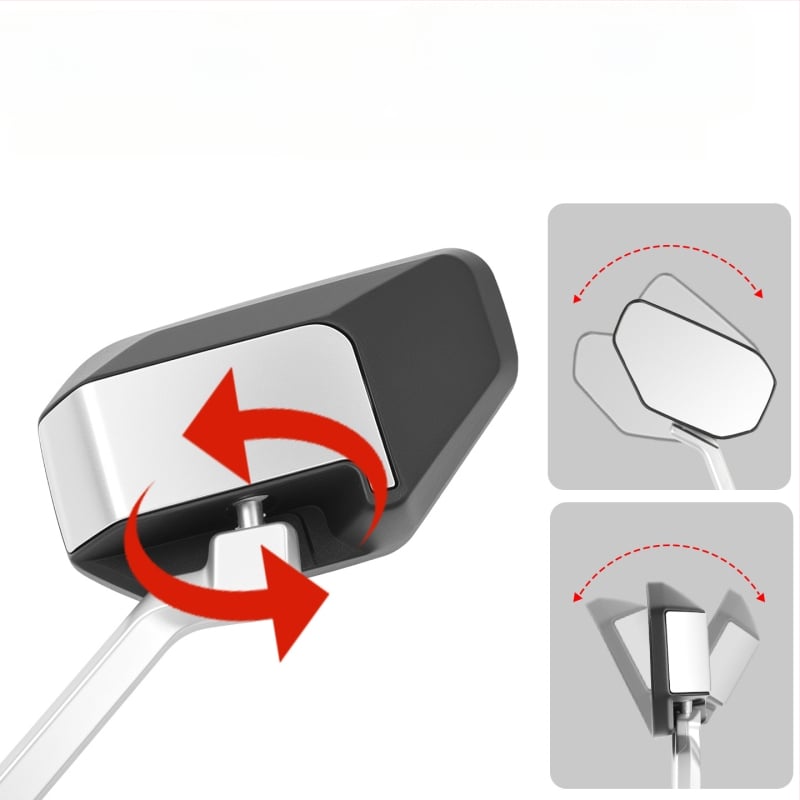 Zadné zrkadlo pre elektrické motocykle, ABS plast + sklo, Mogelon