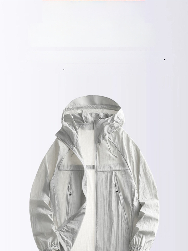 Unisex kerge päikesekaitsejakk kapuutsiga, nailonist materjal, UPF50+, hingav