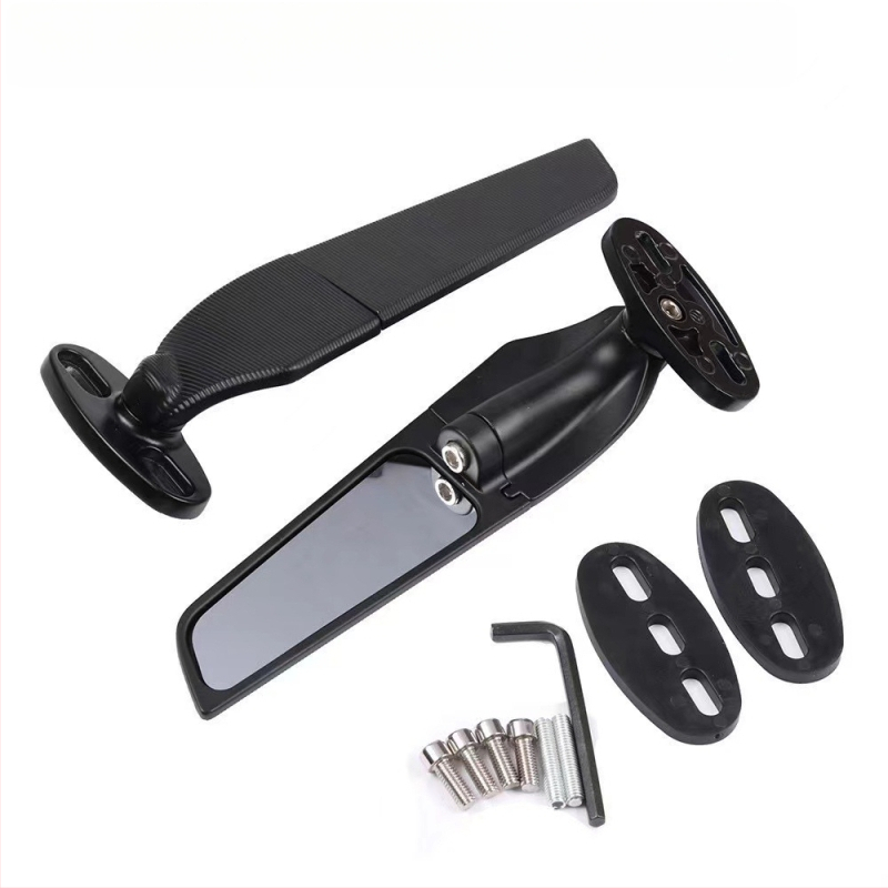 Motorratta tagumise vaate peegel integreeritud suunatulega, ruudukujuline peegel, alumiiniumisulam, mudel 32352656.