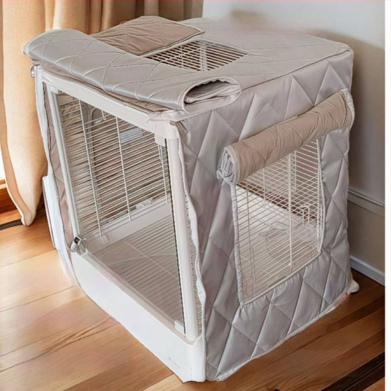 Клетъчен покрив за птици с памучна подплата, топъл, еднослоен, без ролки, модел L437108