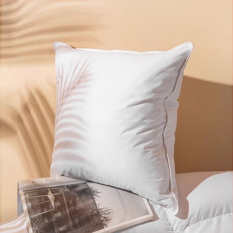 Padja sisemise tuumaga selja ja vöötoe toe jaoks, ančių pūkų täidis, puuvillane kate, ühetooniline, tänapäevane minimalistlik stiil