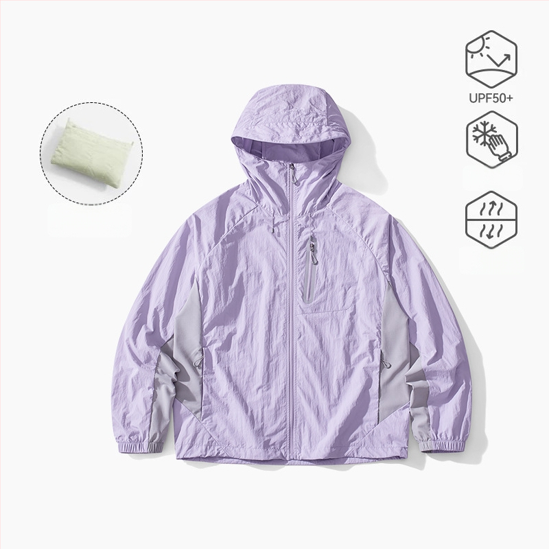 Välisjope kapuutsiga, hingav, kiiresti kuivav, UV kaitse UPF100+, nailonist kangas