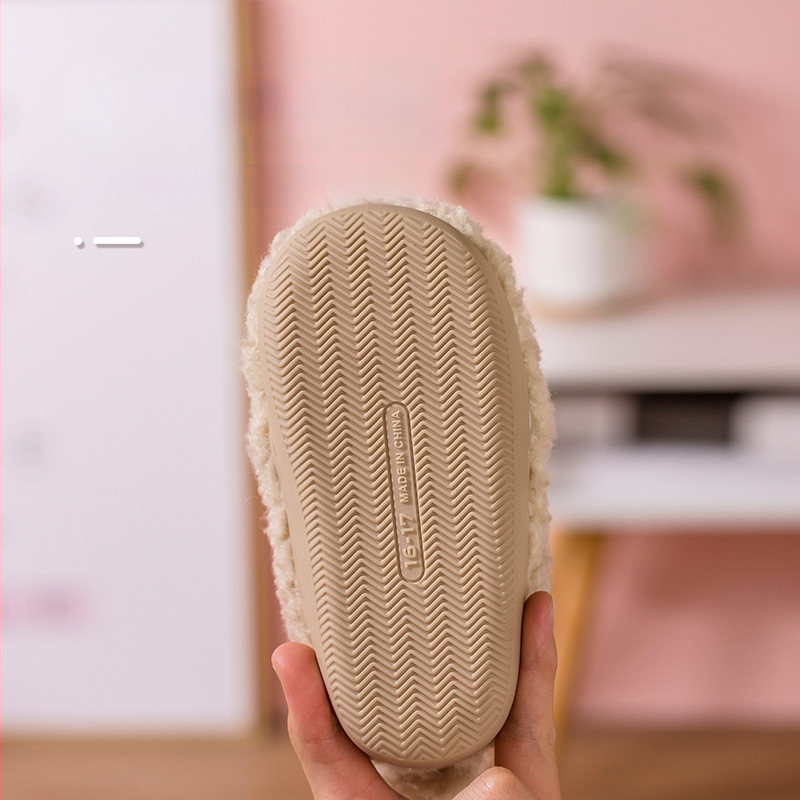 Sise beebi puuvillased sussid - Karikatuurimuster, sametist ülaosa, libisemisvastane TPR talla, vanuse 1–6 aastat