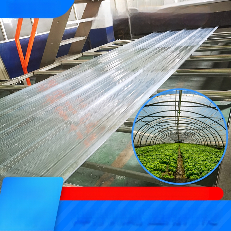 FRP svetelný panel - živicové vlákno, Junqi Building Materials, pre skleníky