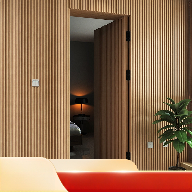 Praise blessings WPC mriežkový panel pozadia steny – bezšvový štýl, materiál WPC, model Grill Background Wall