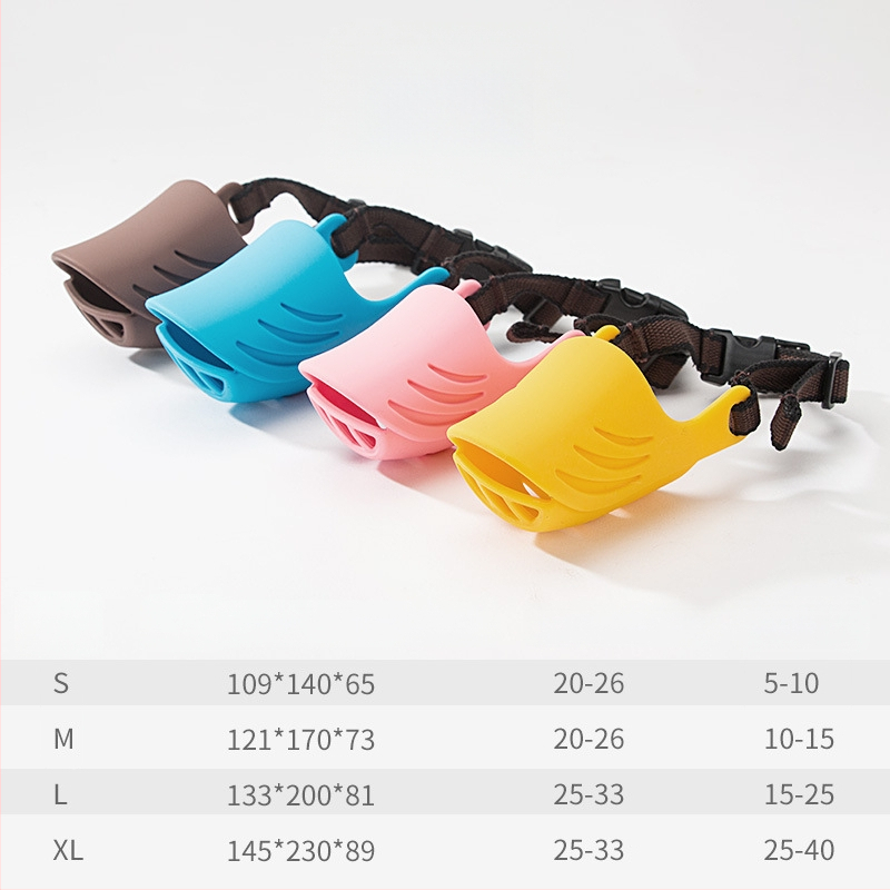 Силиконов кучешки музул – против ухапване, против ядене и против лай, пакет 50 броя