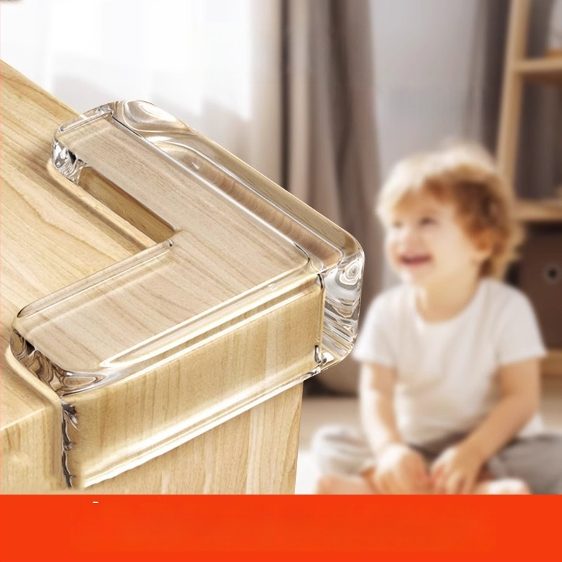 BH detská ochrana rohu stola pre deti, silikónová rohová ochrana, pravouhlý tvar, model B2135, 1000 ks/krabica, čiarový kód 1111111