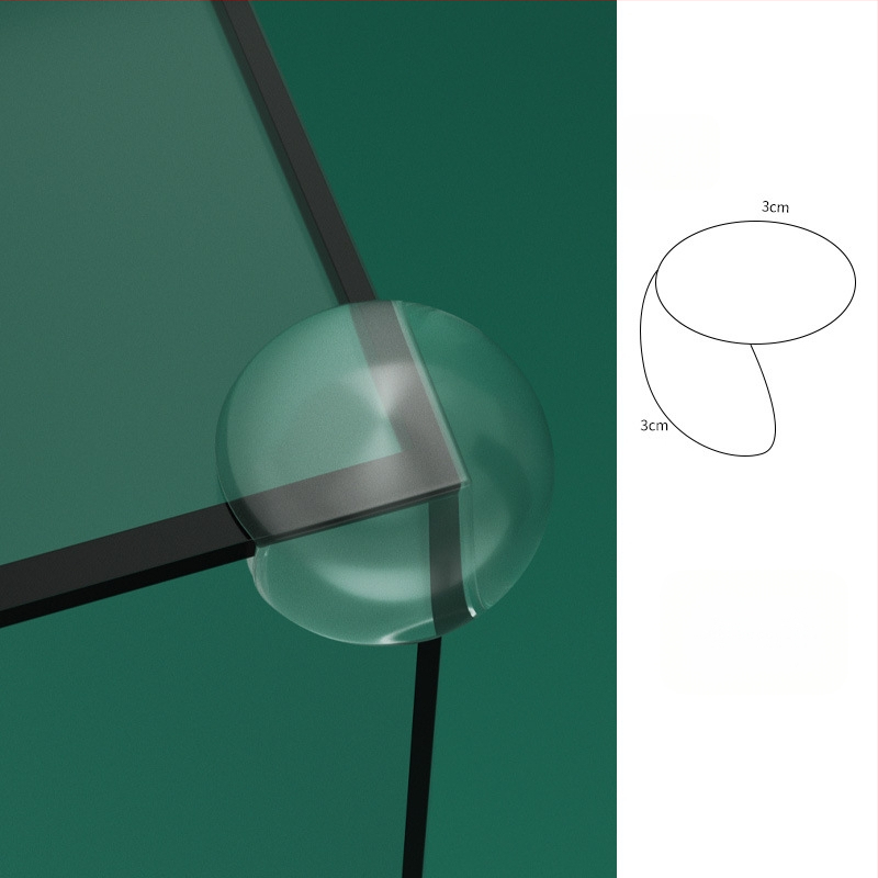 BH detská ochrana rohu stola pre deti, silikónová rohová ochrana, pravouhlý tvar, model B2135, 1000 ks/krabica, čiarový kód 1111111