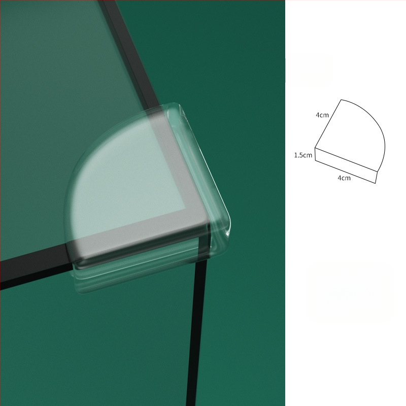 BH detská ochrana rohu stola pre deti, silikónová rohová ochrana, pravouhlý tvar, model B2135, 1000 ks/krabica, čiarový kód 1111111