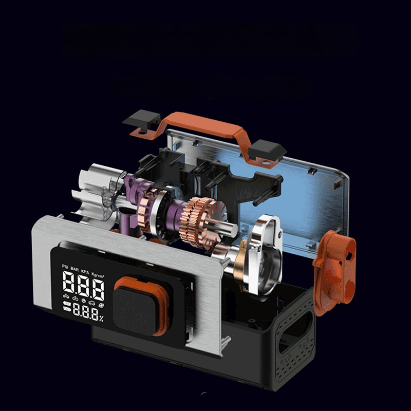 All-in-One za auto: Hitni startač s visokim kapacitetom, usisivač prašine i pumpa za nadimanje, ulaz 14,8V, izlaz 12V, Cross-border Qualification, 3C certifikat 2025200914003294