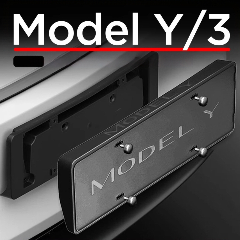 Rám registračnej značky pre Tesla Model 3/Y – plastový, Číslo produktu YS-01, Typ: Iné