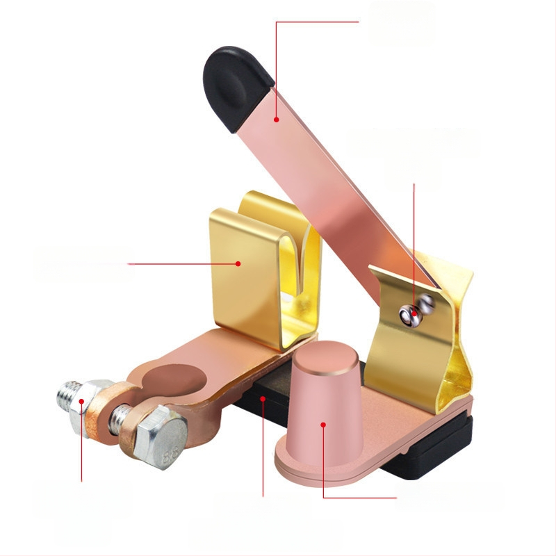 Bronzový nožový prepínač pre odpojenie batérie vozidla – negatívny pól, model LB, značka Five Man