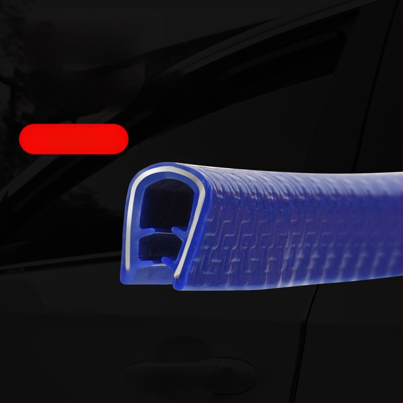 Auto U-veida blīvējuma lente, PVC+metāls, universāla saderība, modelis Bumper strip 1, Crazy Yao