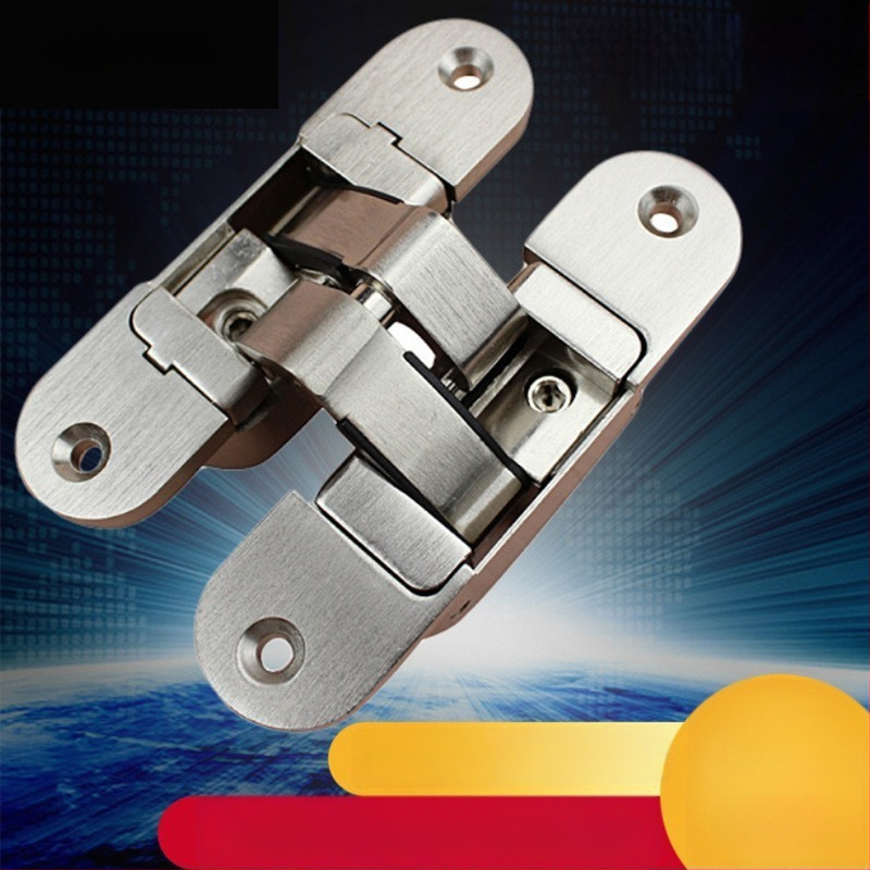 Kolmemõõtmeline reguleeritav nähtamatu hinge – tsink sulamist, 180°, vasak-parem jaotus, peidetud uks, mudel RCH-08, tüüp H, 60 kg paari kohta