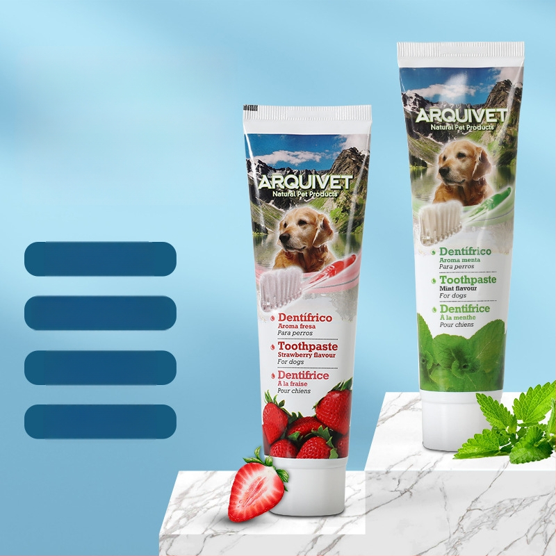 ARQUIVET súprava na zuby pre domáce zvieratá – starostlivosť o ďasná, svieži dych, odstraňovanie škvŕn, odstraňovanie zubného kameňa (ARQUIVET; Fresh breath; Gum care; Remove stains; Remove calculus)