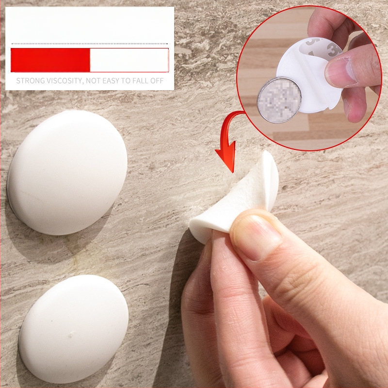 Silikónové tlmiče dverí (10 ks) – lepiace uchytenie, ochrana stien a kľučiek, odolné voči opotrebeniu, korózii a vysokým teplotám