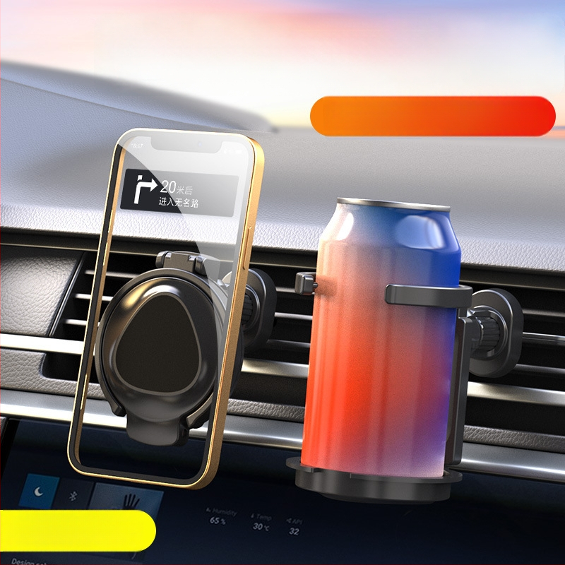 Auto kokkuvolditav joogitoe hoidik õhuavade jaoks magnetfunktsiooniga | Materjal: ABS + magnet | Mudel Y-918 | Ühilduv õhuavadega