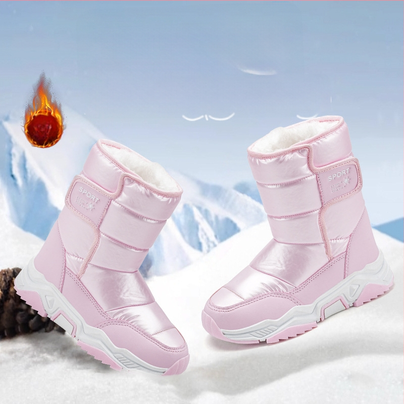 Unisex členkové čižmy – vrchný materiál mikrovlákno a nepremokavá látka, voľný štýl, pre deti 4–16 rokov