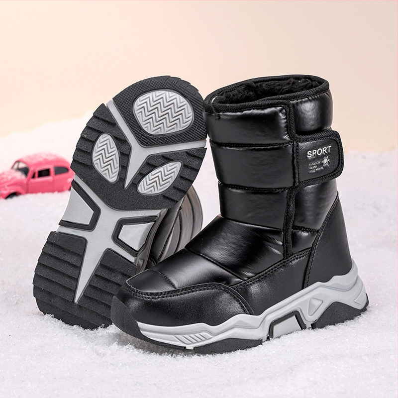 Unisex členkové čižmy – vrchný materiál mikrovlákno a nepremokavá látka, voľný štýl, pre deti 4–16 rokov