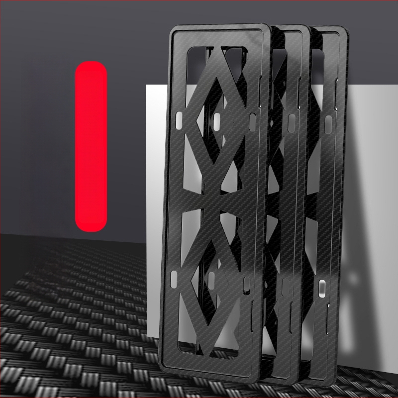 Рамка за регистрационен номер на автомобил, ABS пластмаса, универсална, персонализирана обработка, за фиксиране на регистрационен номер