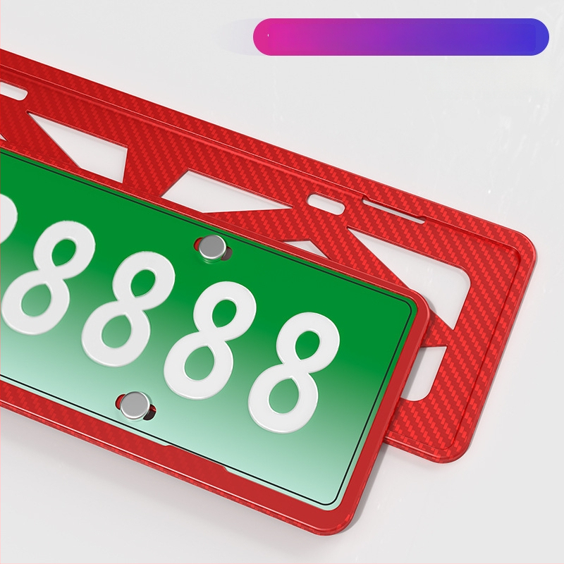 Рамка за регистрационен номер на автомобил, ABS пластмаса, универсална, персонализирана обработка, за фиксиране на регистрационен номер