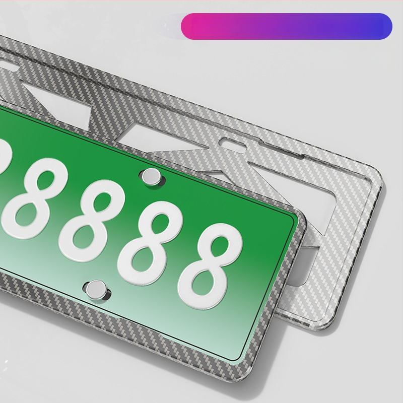 Рамка за регистрационен номер на автомобил, ABS пластмаса, универсална, персонализирана обработка, за фиксиране на регистрационен номер