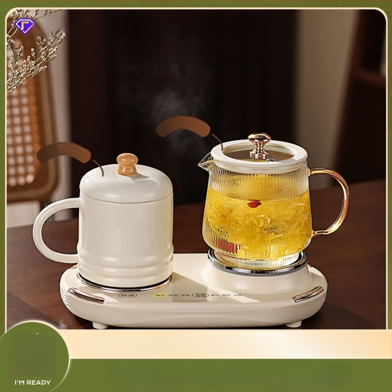 Zdravotný čajník s teplotnou reguláciou, telo z borosilikátového skla, objem 600 ml, 220 V, 375 W, dotykové ovládanie, model WW-A36