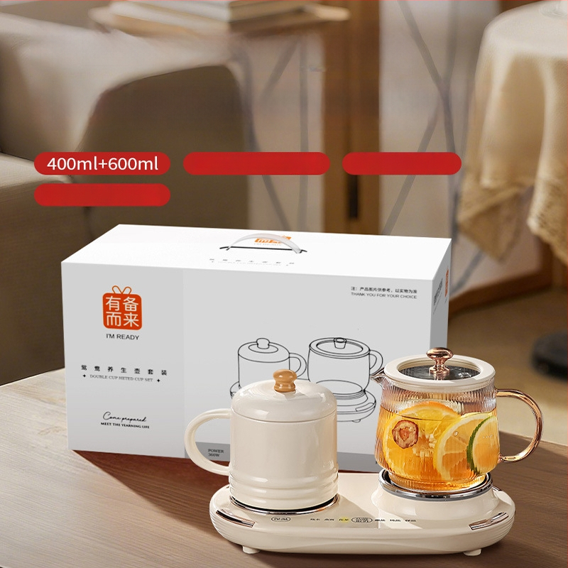 Zdravotný čajník s teplotnou reguláciou, telo z borosilikátového skla, objem 600 ml, 220 V, 375 W, dotykové ovládanie, model WW-A36