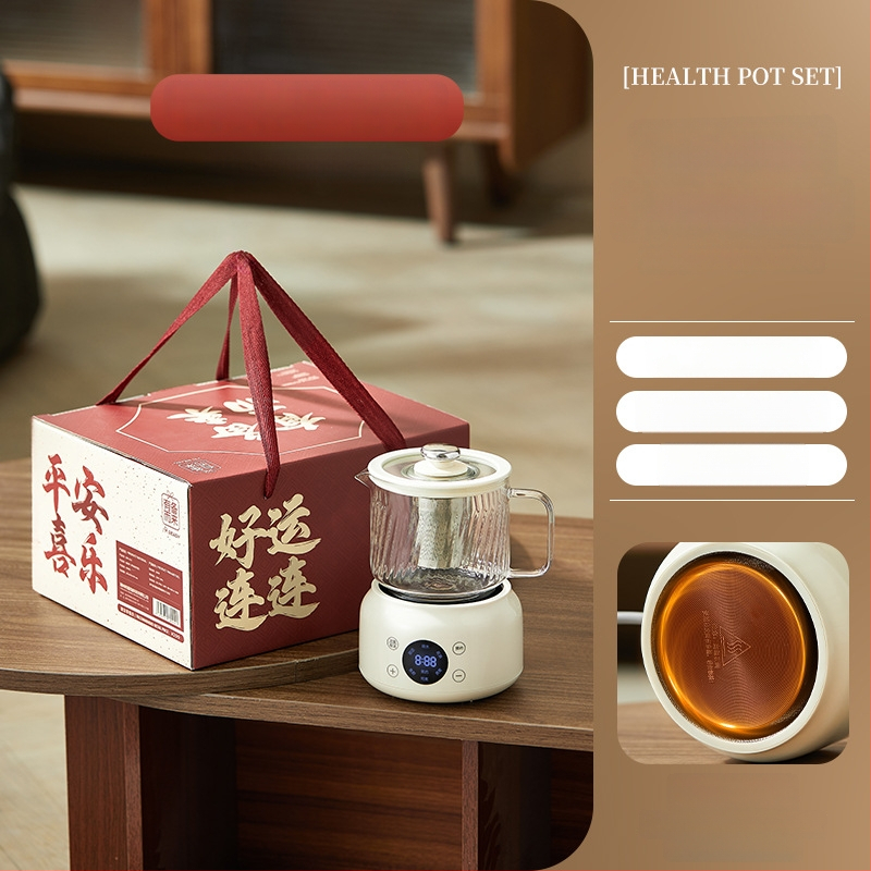 Zdravotný čajník s teplotnou reguláciou, telo z borosilikátového skla, objem 600 ml, 220 V, 375 W, dotykové ovládanie, model WW-A36