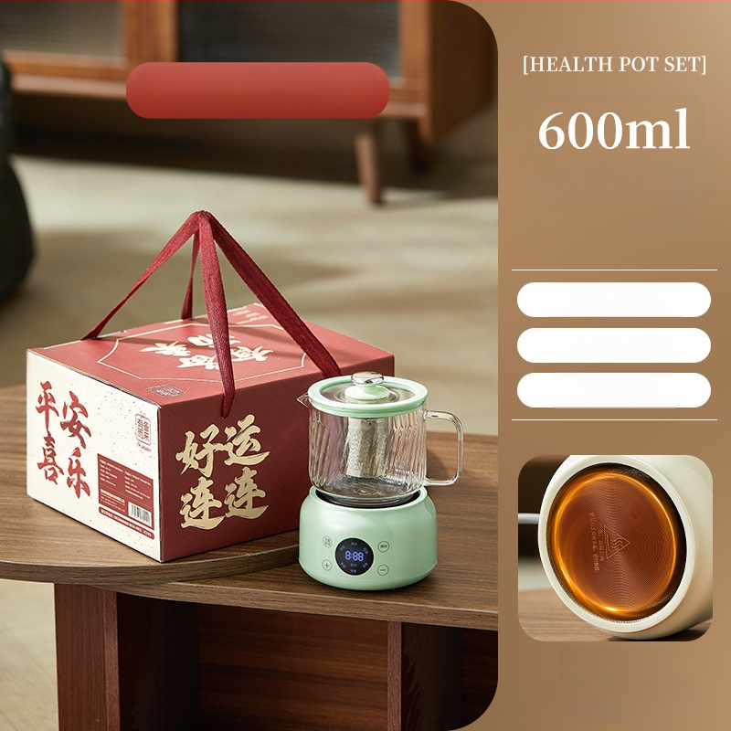 Zdravotný čajník s teplotnou reguláciou, telo z borosilikátového skla, objem 600 ml, 220 V, 375 W, dotykové ovládanie, model WW-A36