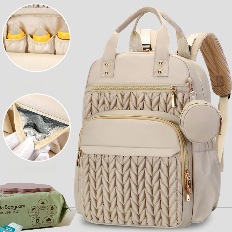 Majčinski ruksak od najlona, euro-američki retro stil, ultralagan, sklopiv, kaiš s zračnim jastučićem (9018)