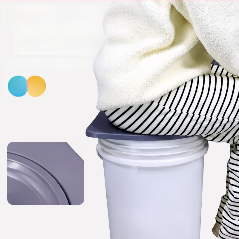 Univerzálny kruh na záchodové sedadlo s poklopom, hrúbkovaný, prenosný pre seniorov • Materiál: PP doska • Štýl: štandardný / moderný / minimalistický • Pôvod: Hebei