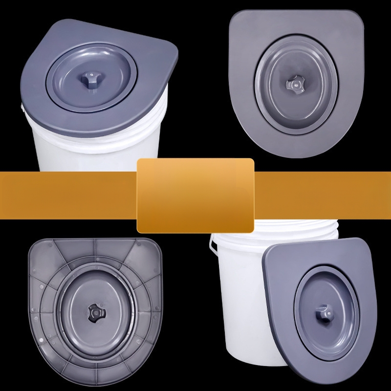 Univerzálny kruh na záchodové sedadlo s poklopom, hrúbkovaný, prenosný pre seniorov • Materiál: PP doska • Štýl: štandardný / moderný / minimalistický • Pôvod: Hebei