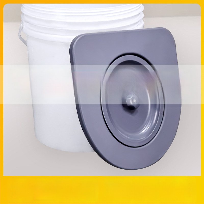 Univerzálny kruh na záchodové sedadlo s poklopom, hrúbkovaný, prenosný pre seniorov • Materiál: PP doska • Štýl: štandardný / moderný / minimalistický • Pôvod: Hebei